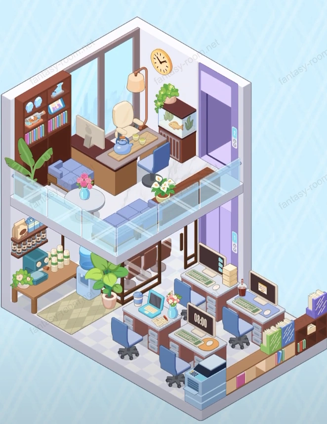 Fantasy Room Level Modernes Büro