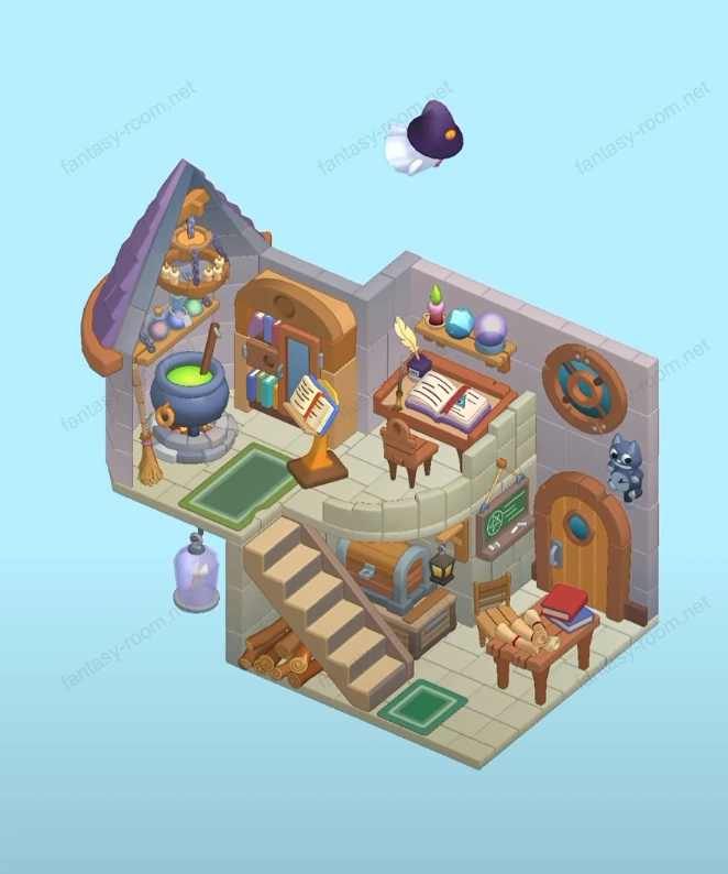 Fantasy Room स्तर जादू कीमिया घर