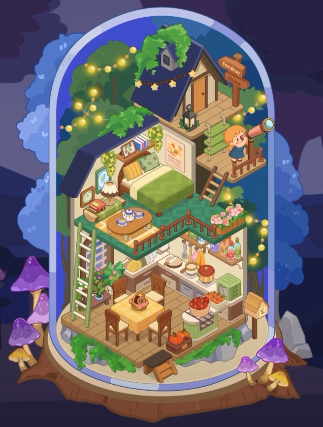 Fantasy Room 等级 森林玻璃屋