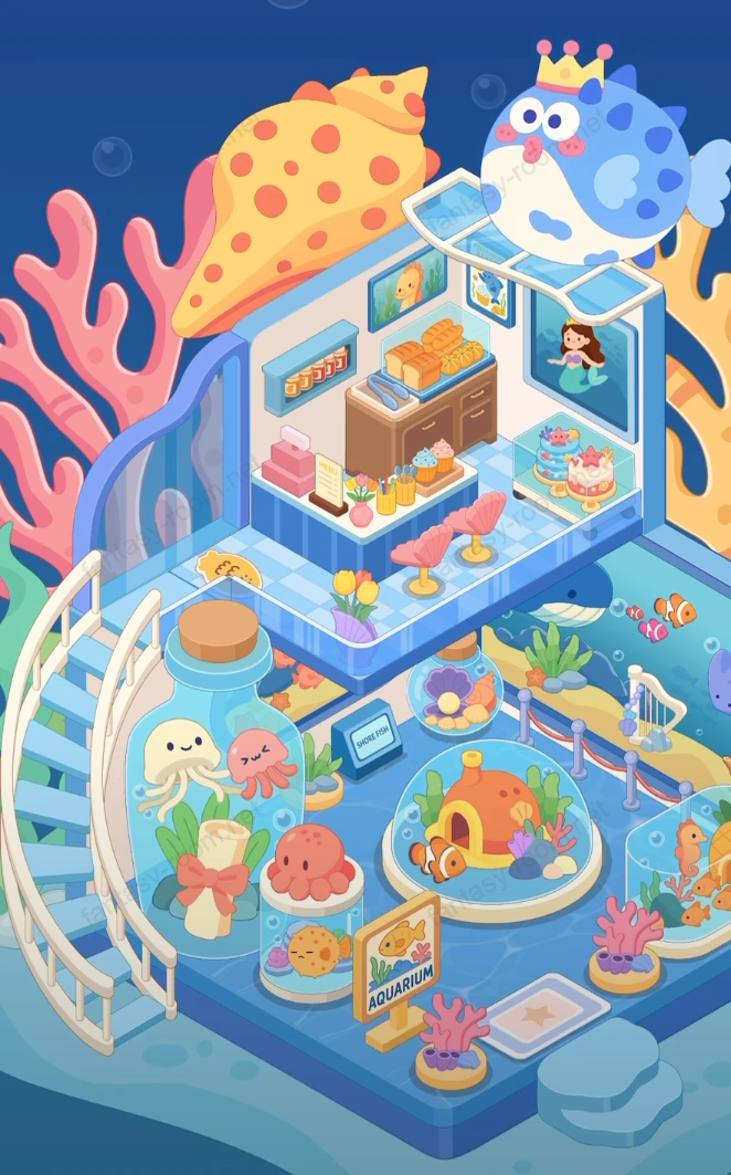 Fantasy Room Επίπεδο Υποβρύχιο Ενυδρείο