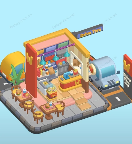 Fantasy Room Level 126 - Highway Fast Food Restaurant
