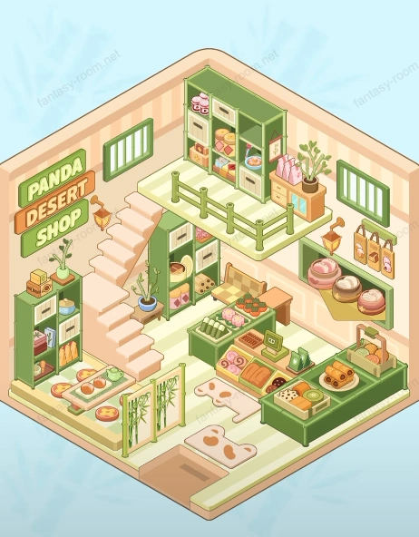 Fantasy Room Level 128 - Panda Dessert Shop