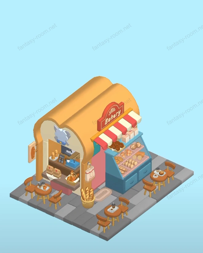 Fantasy Room स्तर फ्रेंच बेकरी