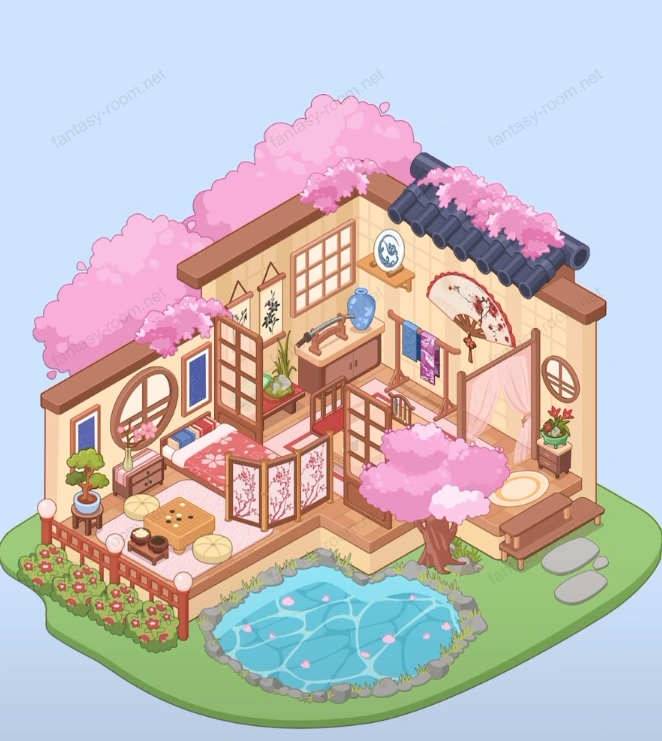 Fantasy Room Level Sakura Japanese Elegant House