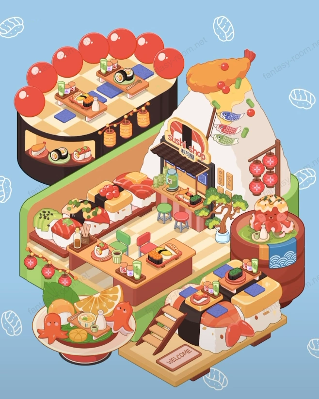 Fantasy Room Level Sushi Story Restaurant