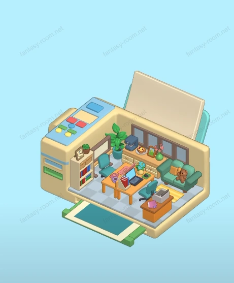 Fantasy Room Level 154 - Printer Study Room