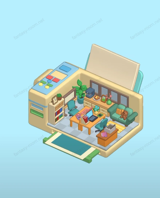 Fantasy Room Level Printer Study Room