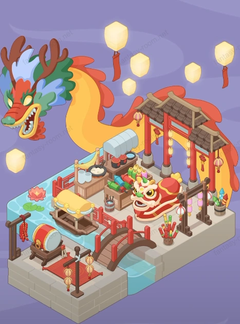 Fantasy Room Level 157 - Dragon Lantern Festival