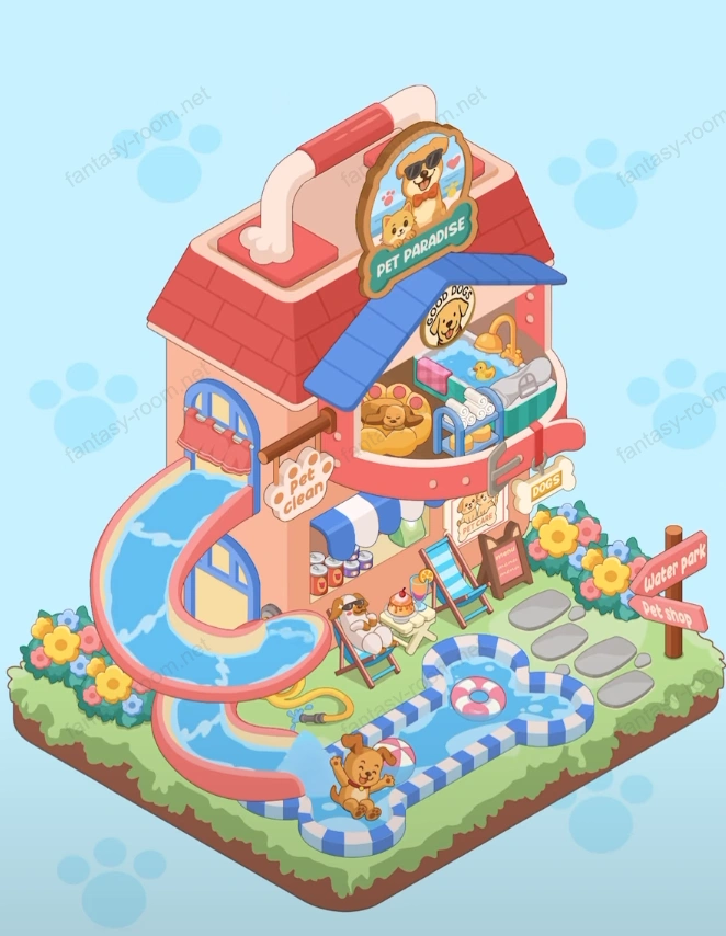 Fantasy Room Level Pet Paradise Water Park