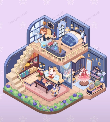 Fantasy Room Level 164 - Starry Dream Bedroom