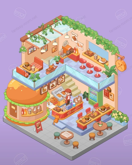 Fantasy Room Level 170 - Burger Café Level