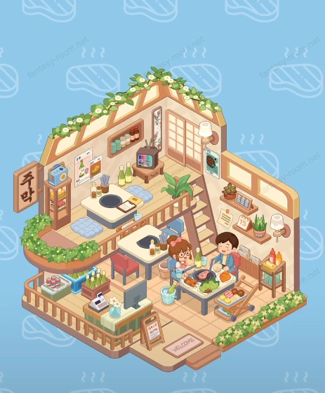 Fantasy Room Level 171 - Korean BBQ Restaurant