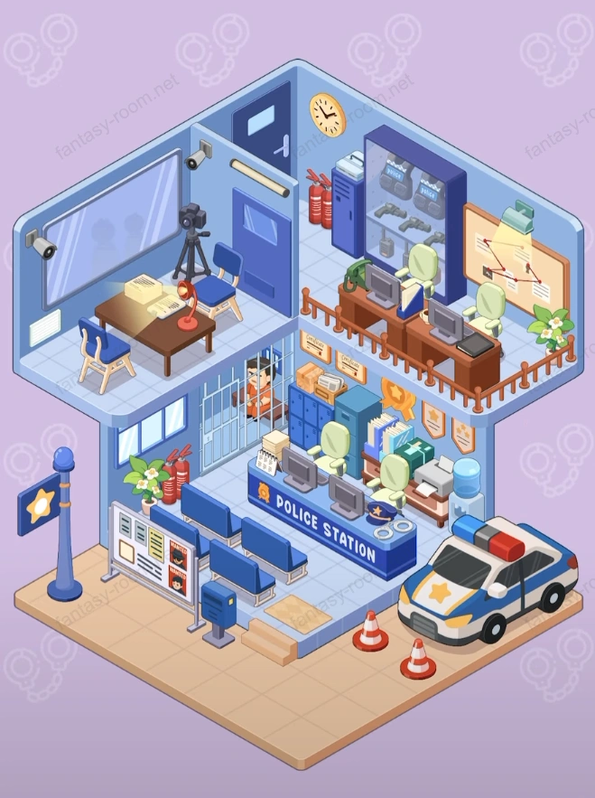 Fantasy Room स्तर शहर पुलिस स्टेशन