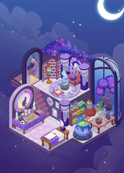 Fantasy Room Level 193 - Moonlit Magic Loft