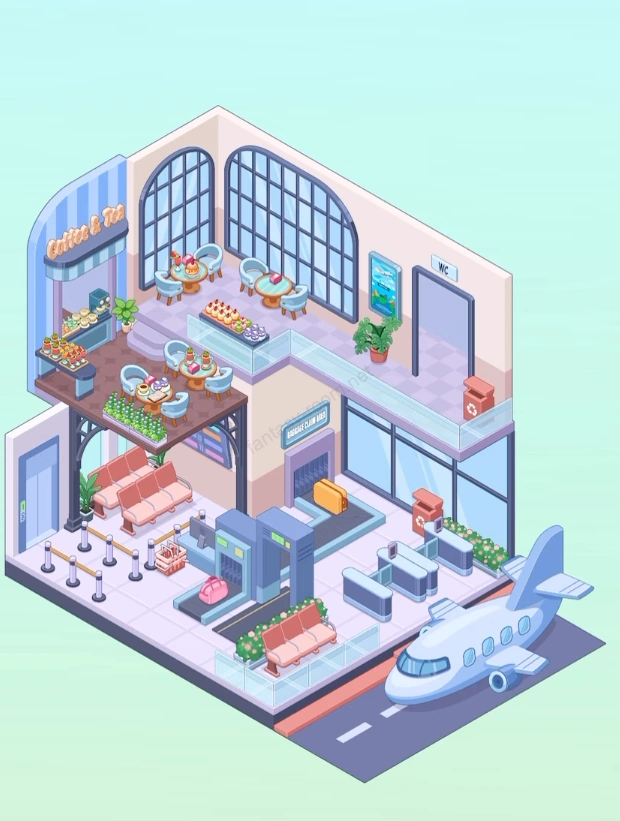 Fantasy Room Επίπεδο Καφετέρια στο Αεροδρόμιο