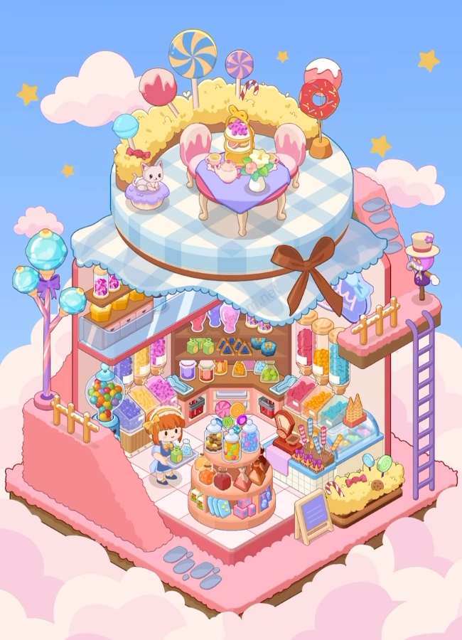 Fantasy Room Level Süßes Zuckerhaus