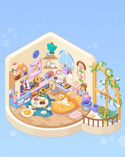 Fantasy Room Level 200 - Sunlit Dream Bedroom