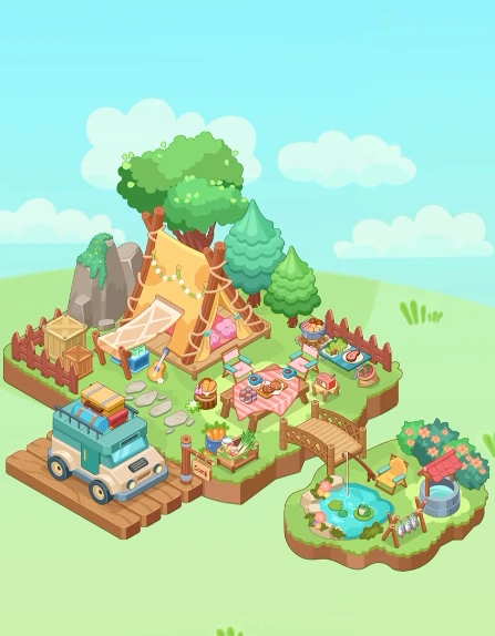 Fantasy Room Level 201 - Camping Party Fun Time