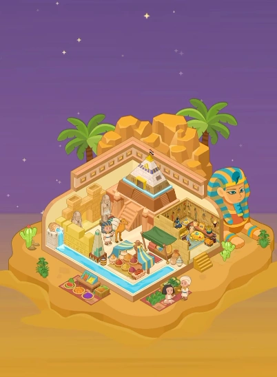 Fantasy Room Level 206 - Explore Ancient Egyptian Ruins
