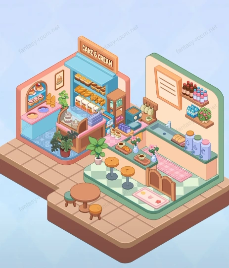 Fantasy Room Level 28 - Cake and Cream Shop