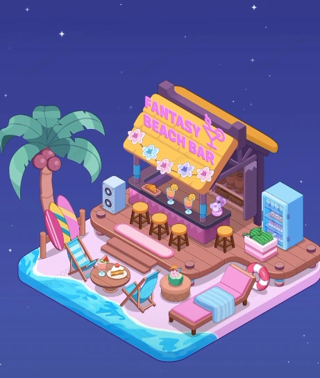 Fantasy Room Level 32 - Fantasy Beach Bar