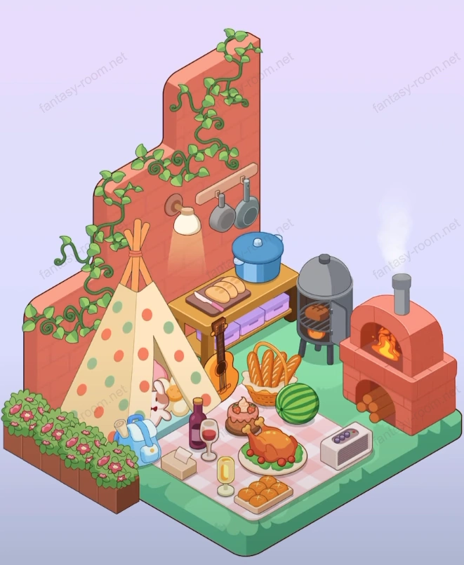 Fantasy Room Επίπεδο Σκηνή Κάμπινγκ Πικνικ