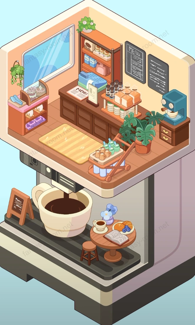 Fantasy Room Level Espresso Machine Coffee Shop