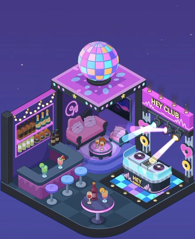 Fantasy Room Επίπεδο Ντίσκο Κλαμπ