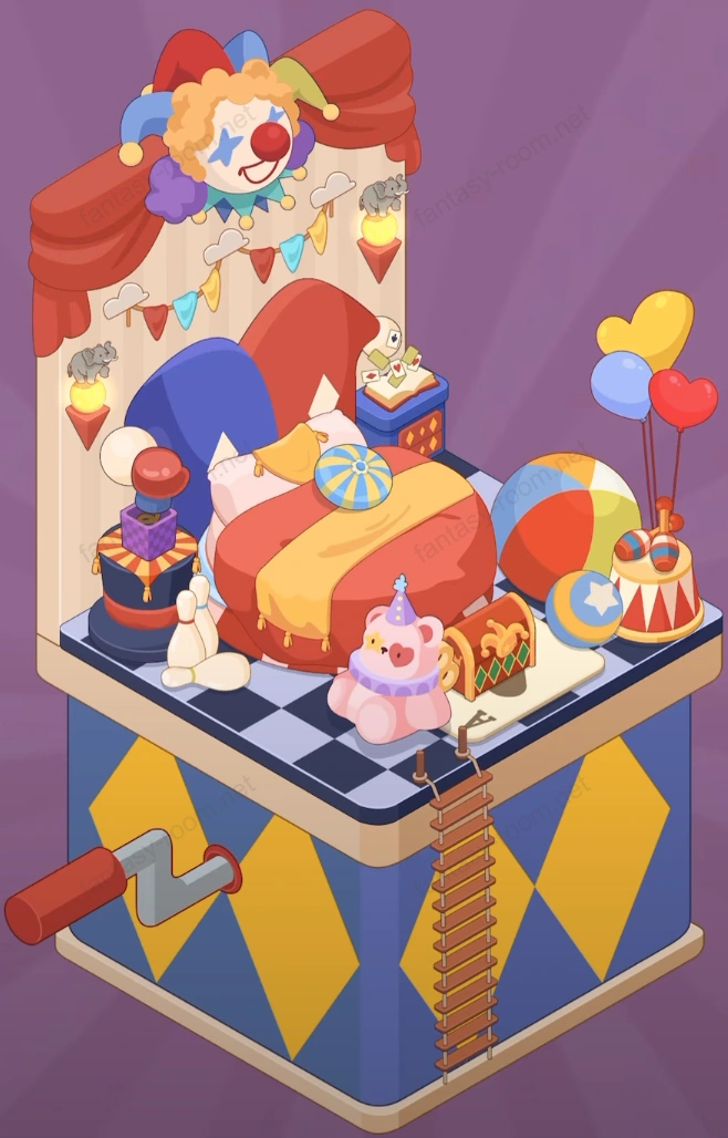 Fantasy Room Level Clown Circus Bedroom