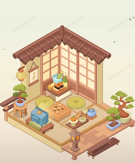 Fantasy Room Level 48 - Asian Tea Room and Game Room