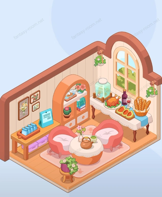 Fantasy Room Level Dinner-Party-Wohnzimmer