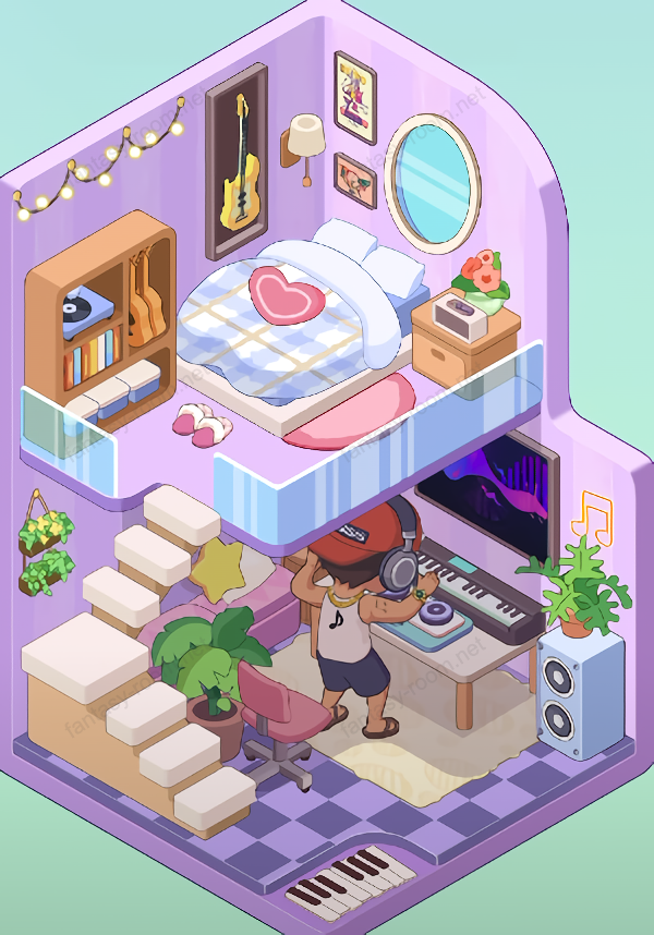 Fantasy Room Level Two-Story DJ Apartment