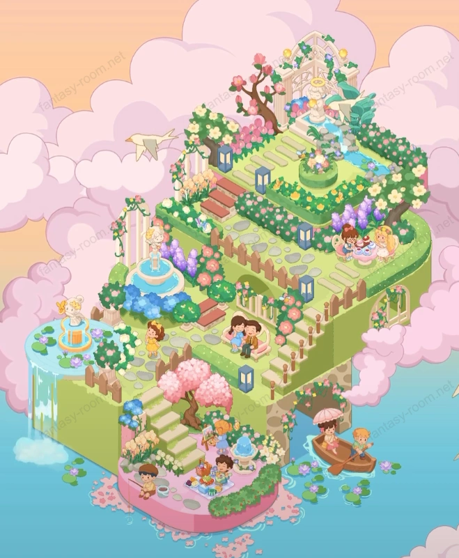 Fantasy Room Level Cloud Mist Garden
