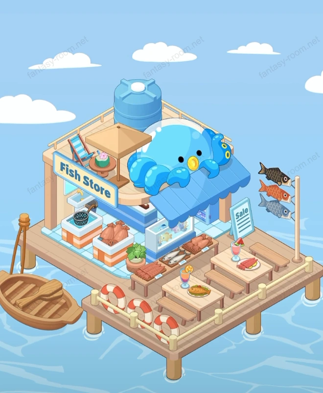 Fantasy Room स्तर मछली रेस्तरां और बाजार