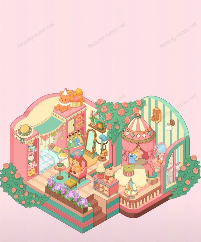 Fantasy Room Level Children Bedroom and Dressing Area