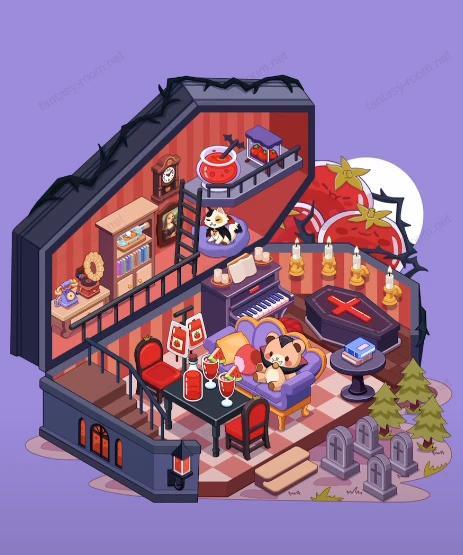 Fantasy Room Level 88 - Eerie Coffin House