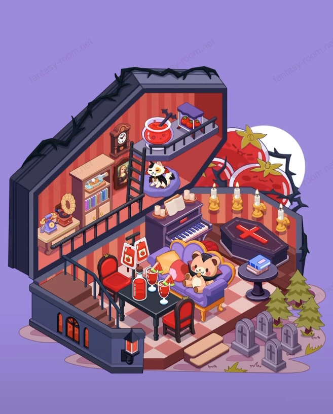 Fantasy Room Level Unheimliches Sarg-Haus