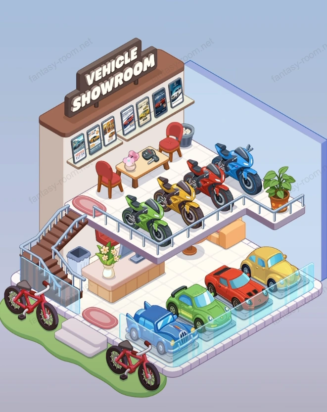 Fantasy Room स्तर वाहन शोरूम