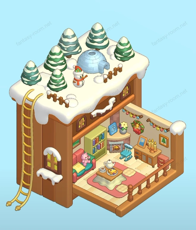 Fantasy Room Level Winter Dresser Drawer Hideaway