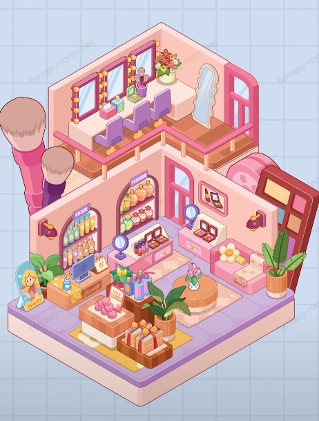 Fantasy Room Level 98 - Cosmetics Shop and Vanity
