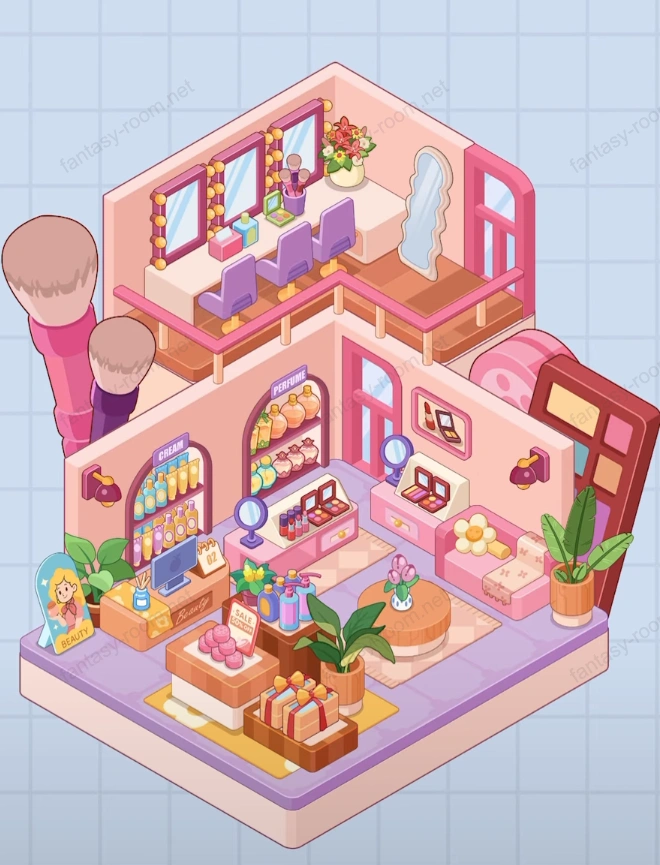 Fantasy Room Level Cosmetics Shop and Vanity